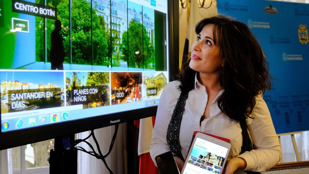 Imagen de la presentación de la nueva web de turismo de Santander.