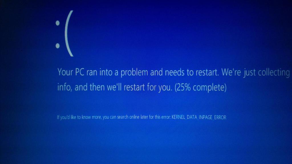 pantalla azul de la muerte pantallazo azul bosd windows 8