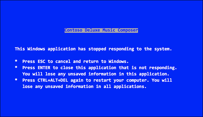 control alt suprimir windows 3.1 pantalla azul