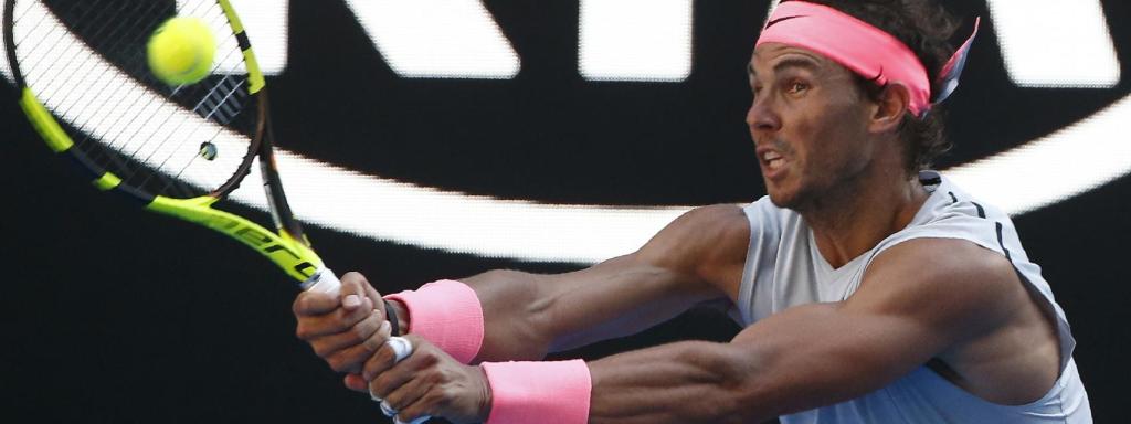 Rafael Nadal, durante un encuentro del Open de Australia.