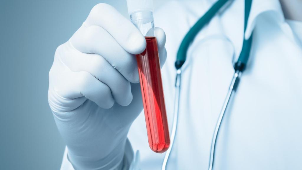 Un análisis de sangre.