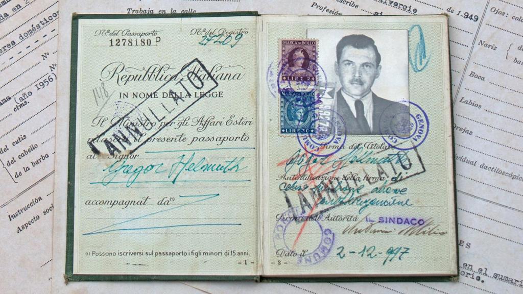 El pasaporte de Mengele.
