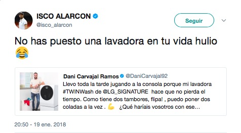 Isco, a lo Joaquín: el épico trolleo a Carvajal que triunfa en las redes