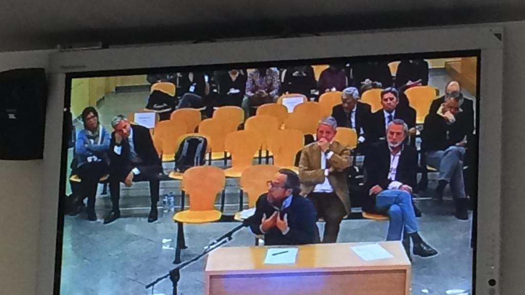 Álvaro Pérez 'El Bigotes' durante su declaración en la Audiencia Nacional