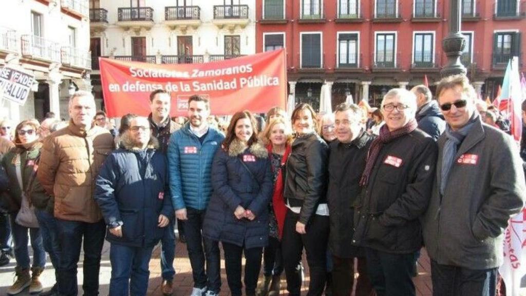 zamora psoe manifestacion sanidad valladolid