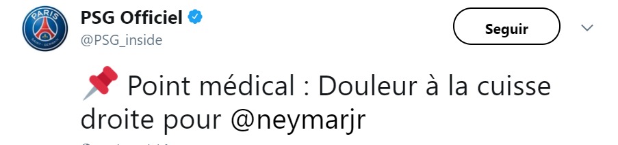 Neymar, baja a tres semanas de enfrentase al Madrid