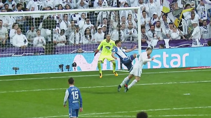 Cristiano marca el sexto y acaba sangrando aparatosamente