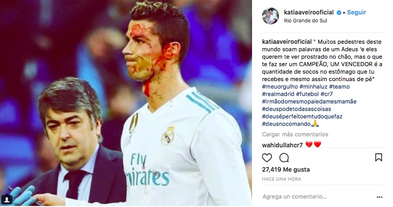 El último dardo de Katia Aveiro a los críticos de Cristiano