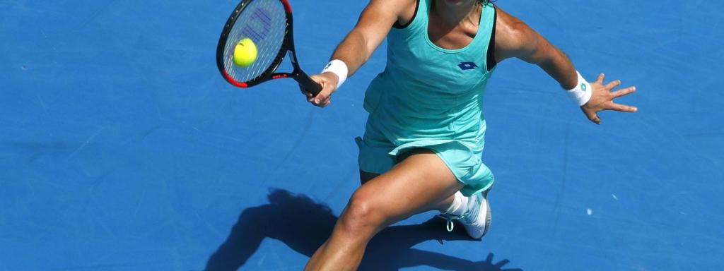 Carla Suárez en octavos de final de Australia.