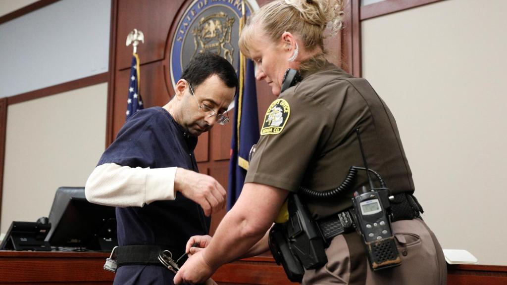 Larry Nassar durante el juicio.