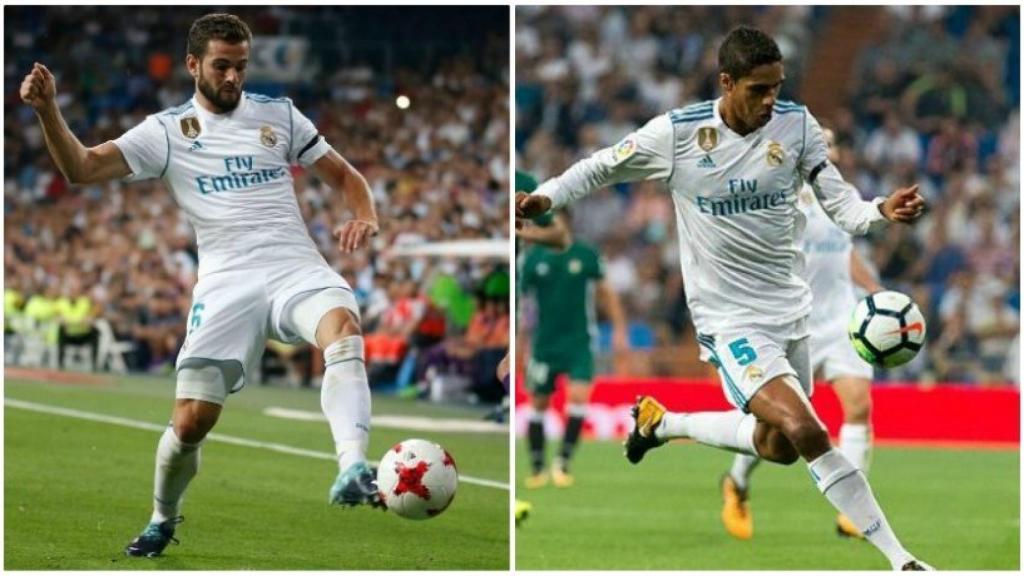 Nacho y Varane, centrales del Real Madrid