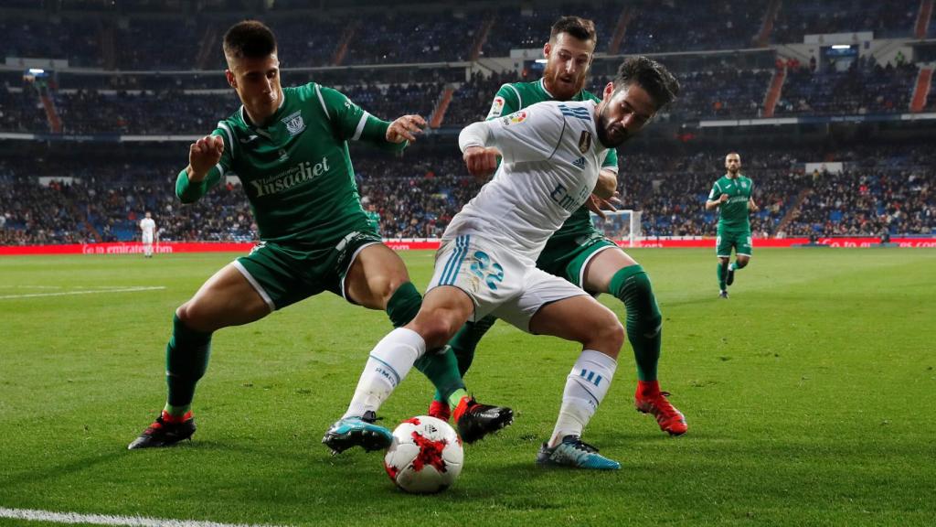 Isco, uno de los jugadores que más lo intentó ante el Leganés, fue cambiado cuando el Madrid necesitaba un gol.