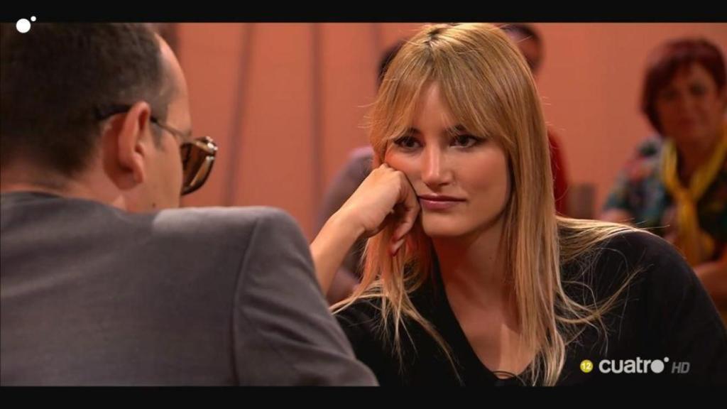Alba Carrillo durante su entrevista con Risto Mejide.