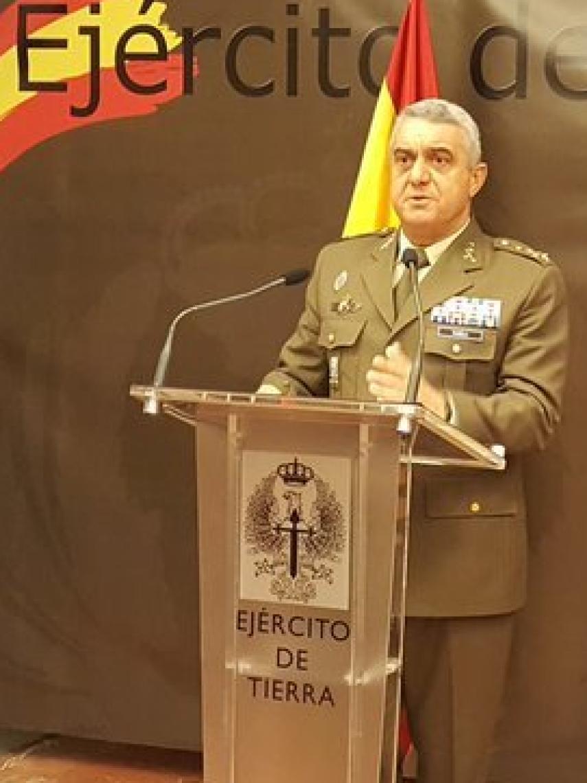 El JEME general Varela en su alocución a los periodistas especializados en Defensa.