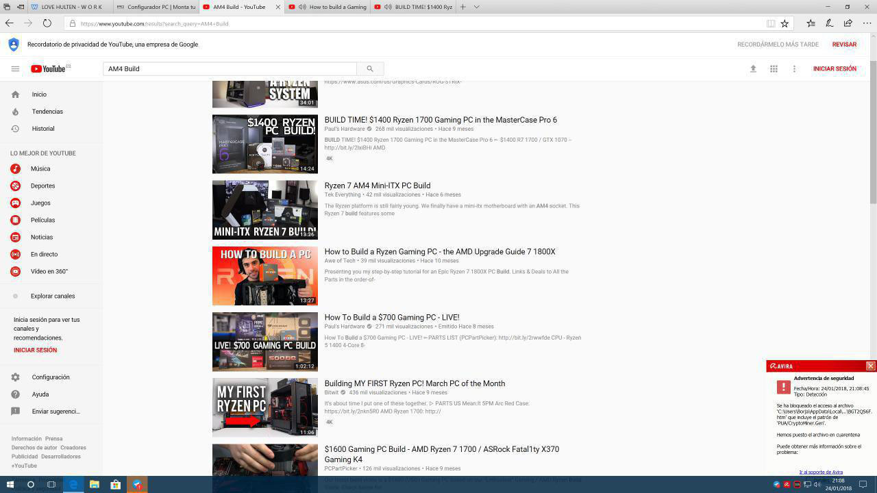 antivirus mineria google adsense