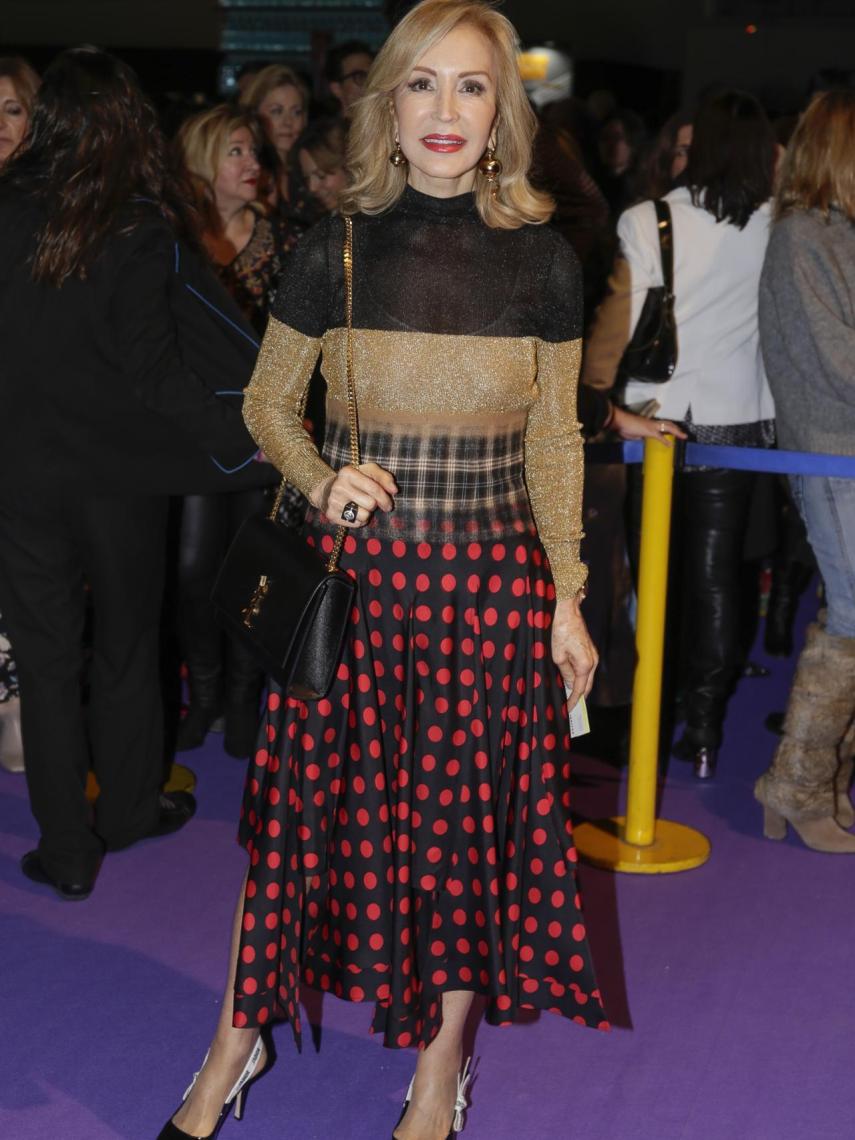 Carmen Lomana en el desfile de Jorge Vázquez.