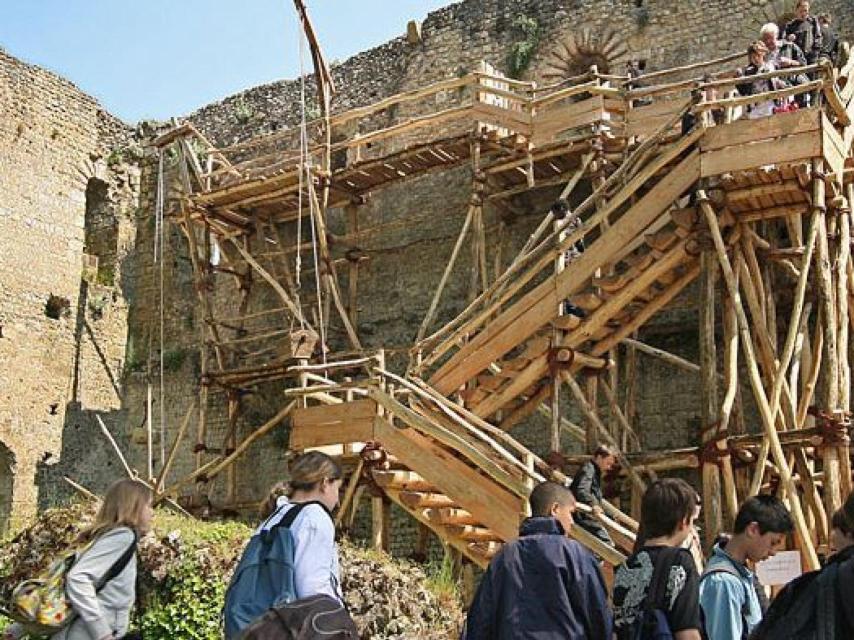Uno de los restos de los castillos que gestiona Kleber Rossillon.