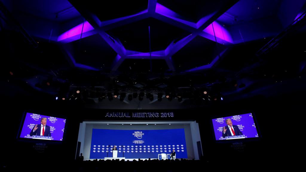 Recinto donde se celebra el Foro de Davos.