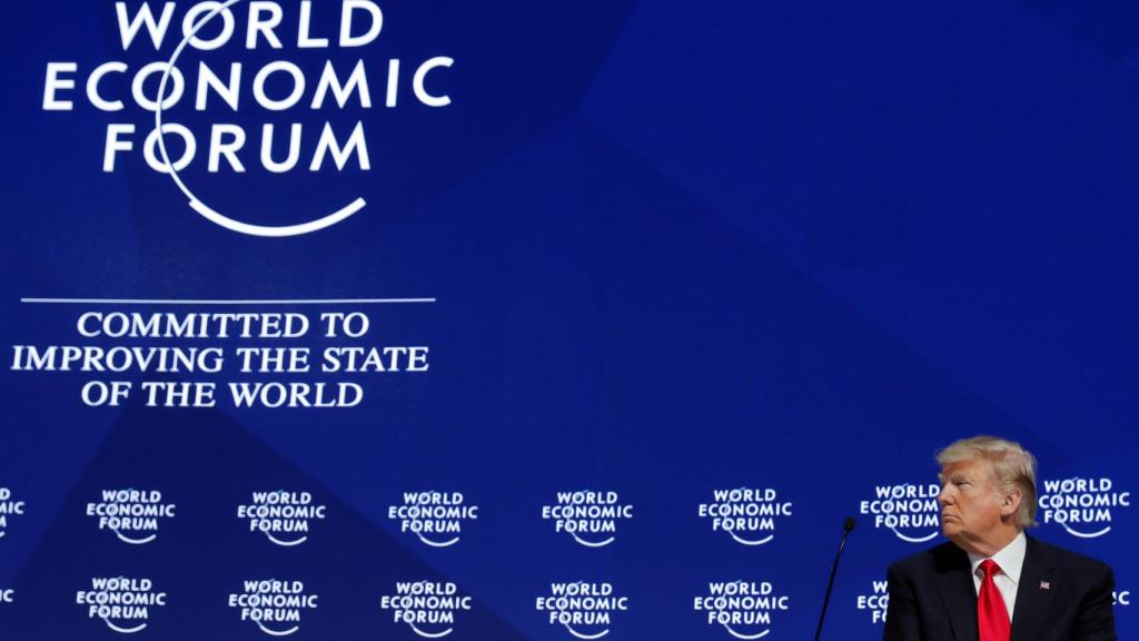 Trump, en el foro de Davos.