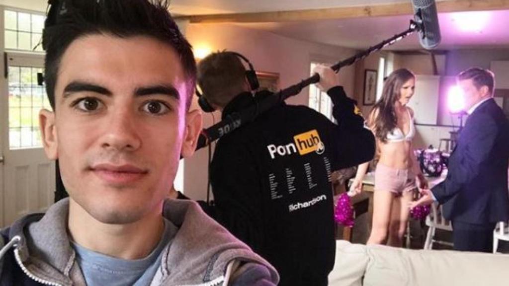 Jordi en pleno rodaje de una escena porno.