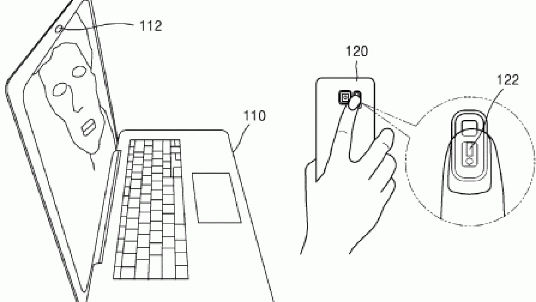 reconomiento facial sensor flujo sanguineo samsung biometria telefono