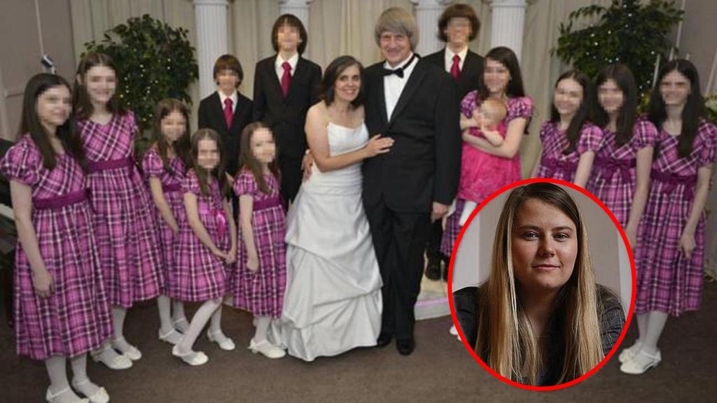 La familia Turpin y Natascha Kampusch en un montaje.