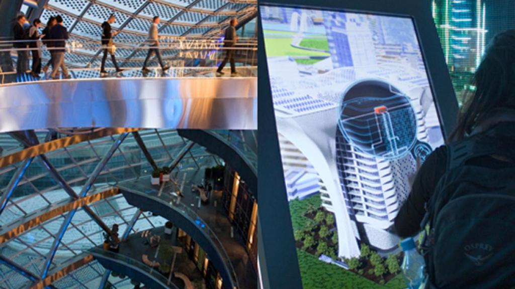 Vistas interiores del Museo de la Energía del Futuro, pabellón de Kazajistán en la Expo 2017