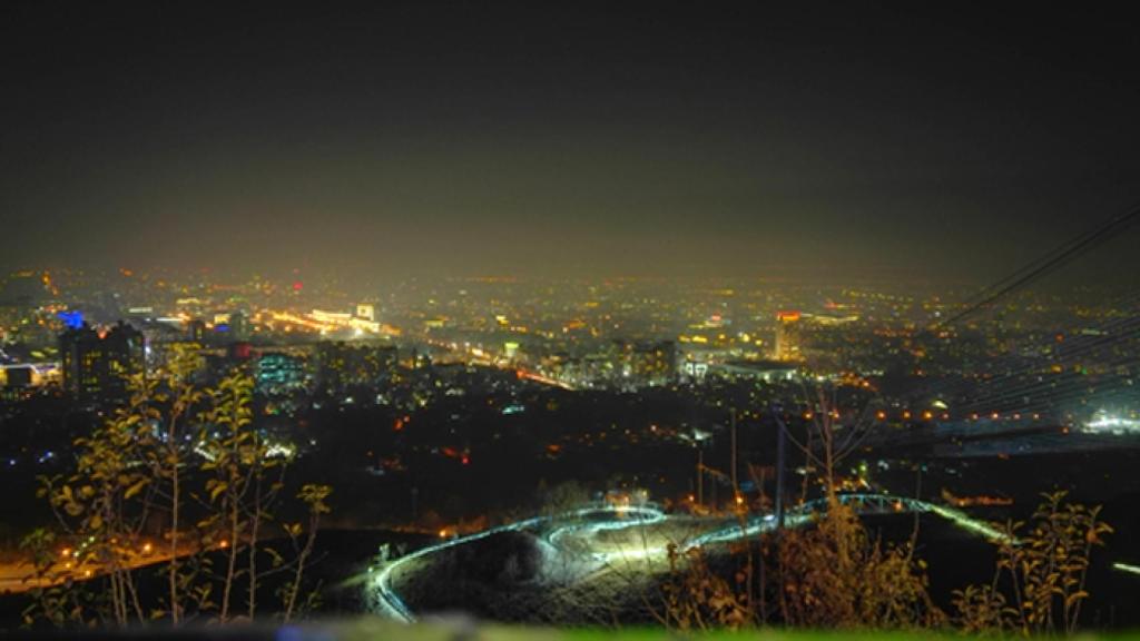Vista de Almaty desde el monte Kok Tobe