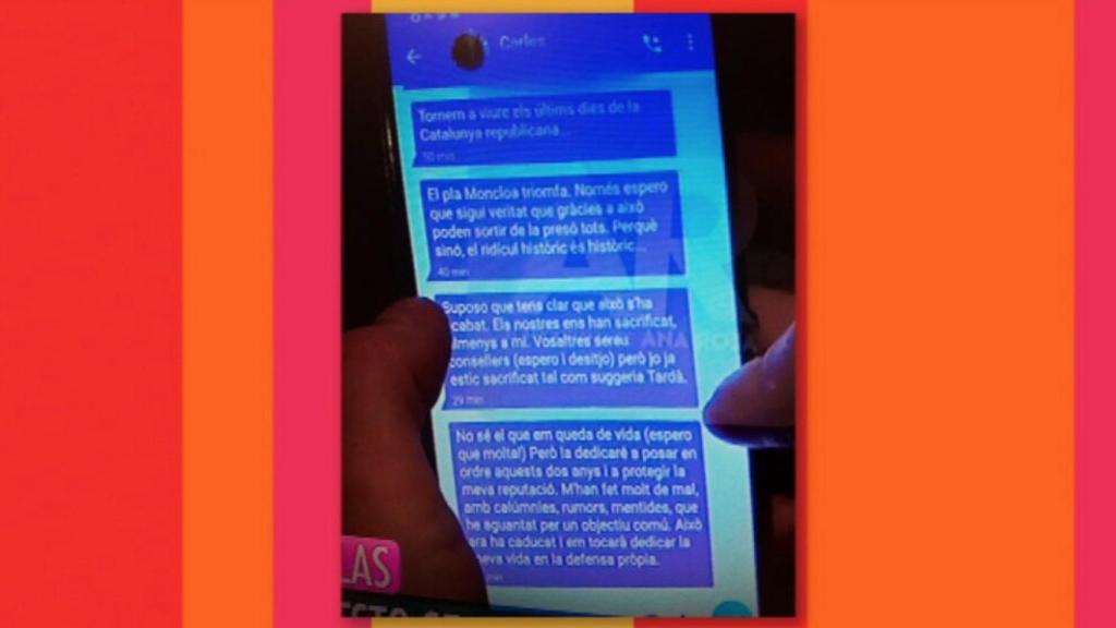 TV3 habla de mensajes filtrados de Puigdemont y defiende al expresident