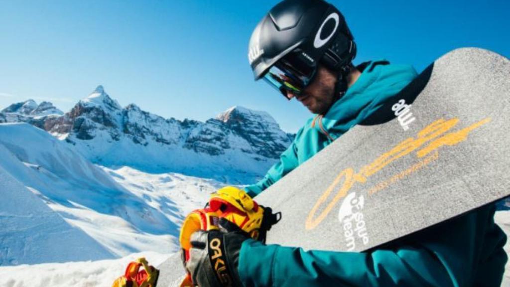 Lucas Eguibar, en la nieve