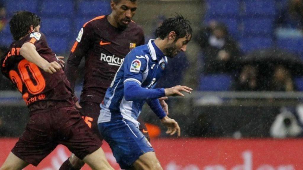 Granero, contra el Barcelona. Foto rcdespanyol.es