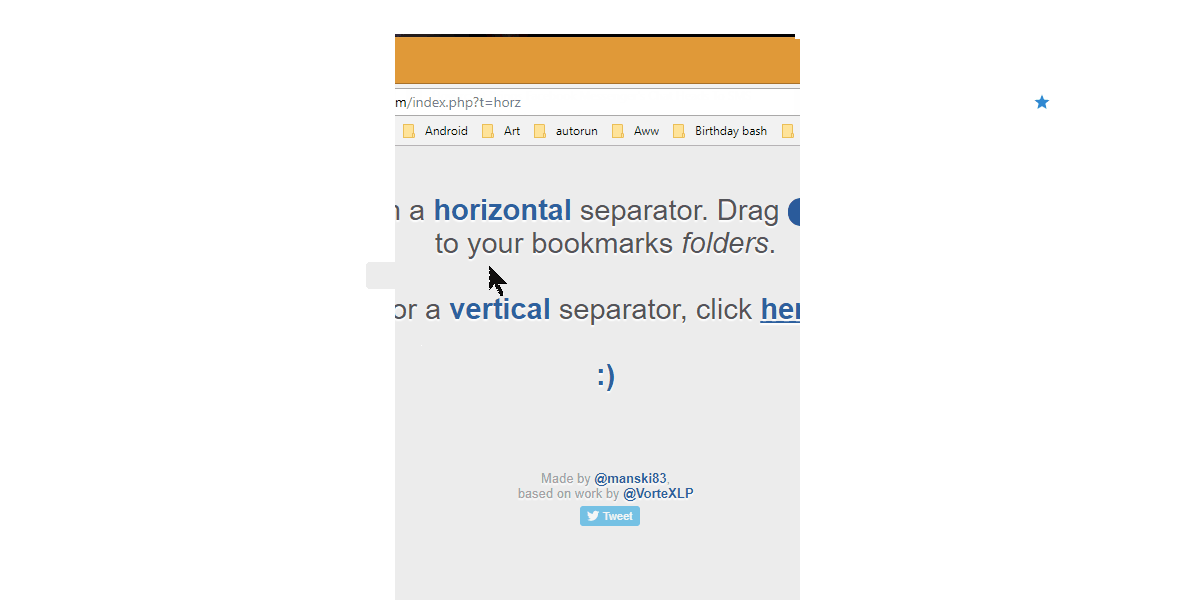 divisor marcadores web