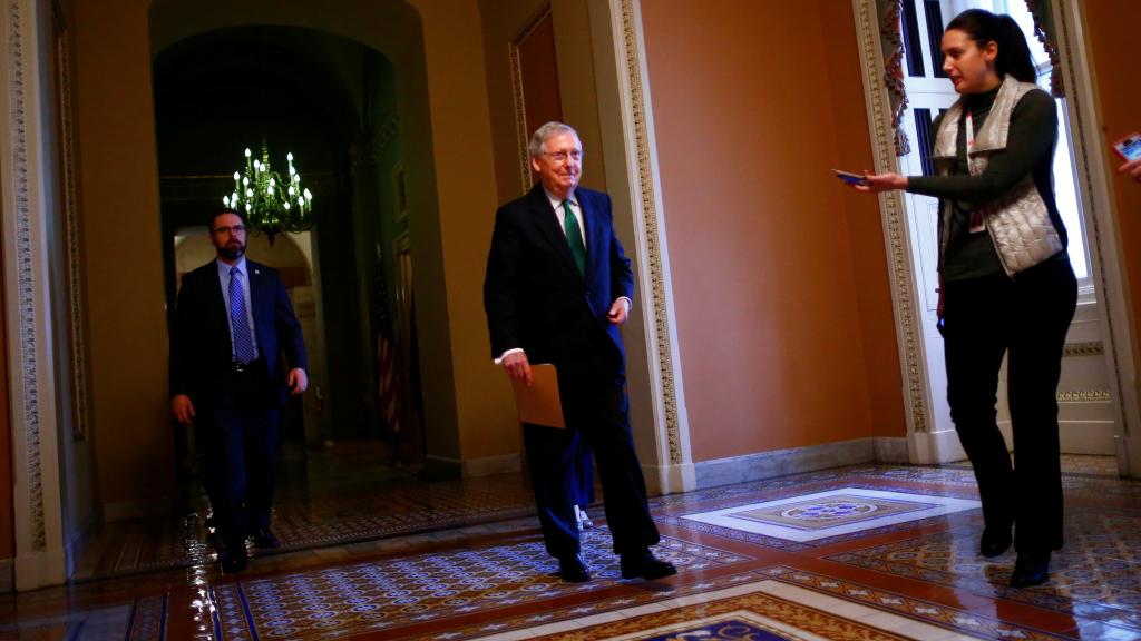 El líder de la mayoría republicana del Senado de Estados Unidos, Mitch McConnell.