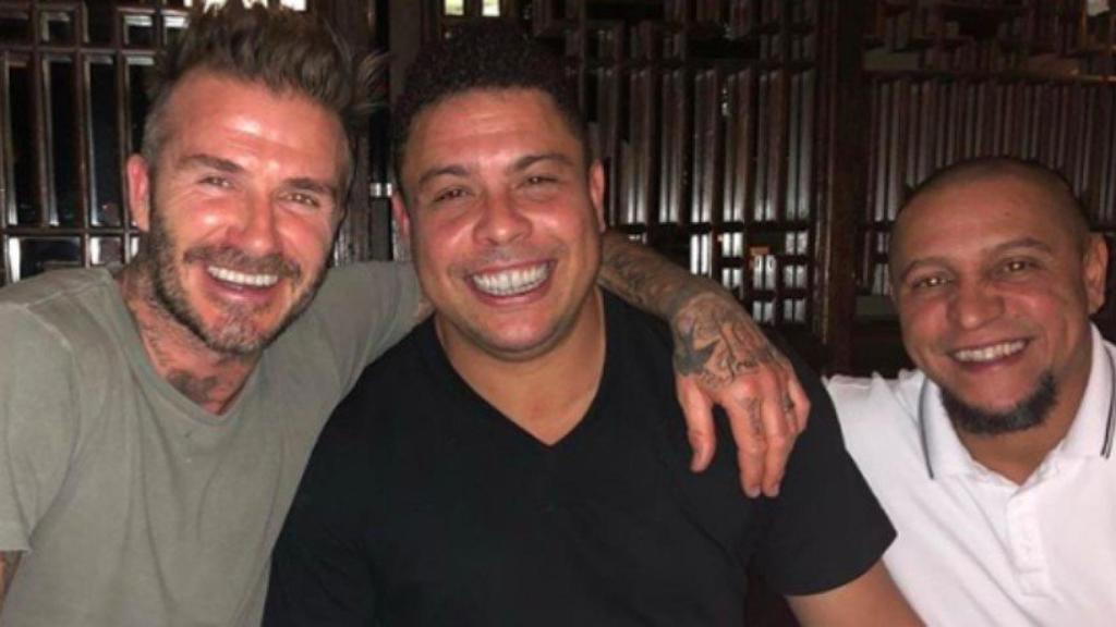 Beckham, Ronaldo y Roberto Carlos