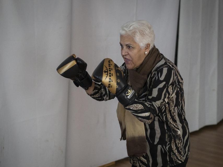 Carmen Sánchez, 80 años, viuda. Ha vencido al cáncer en dos ocasiones.