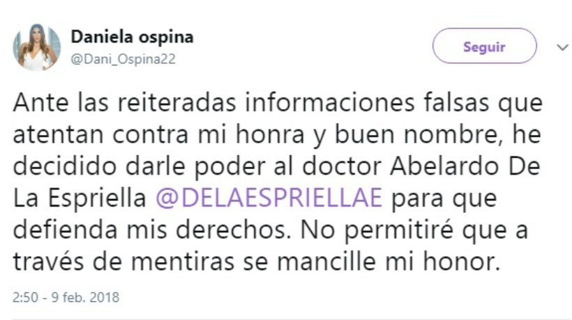 Daniela Ospina, ex de James, acude a la Justicia: desmiente vínculos con el narcotráfico