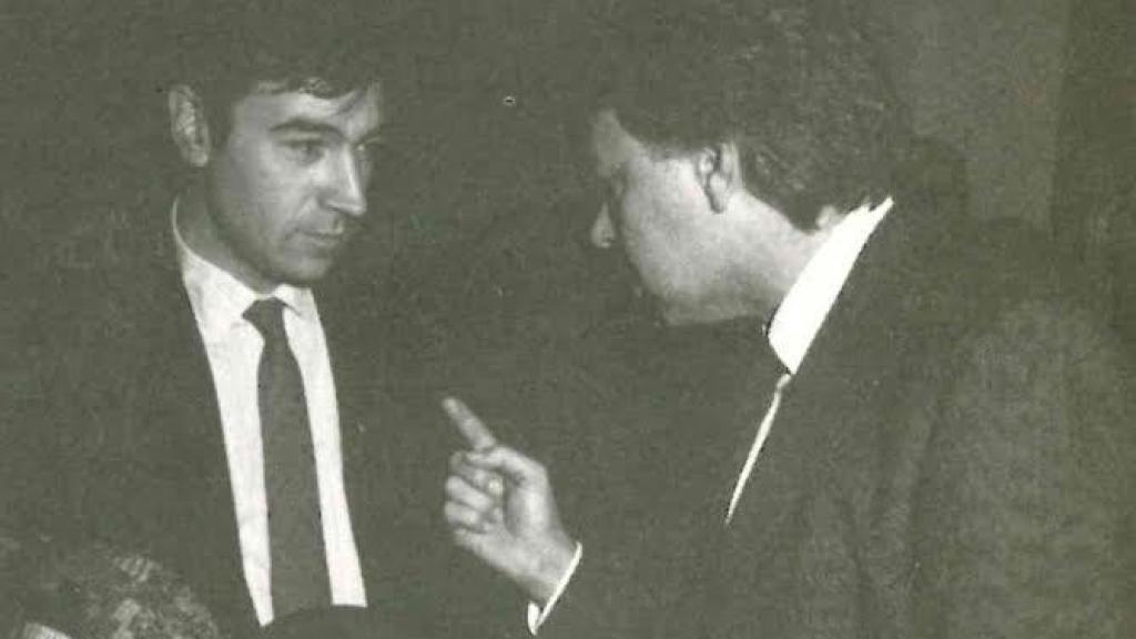 En los pasillos del Congreso, el 7 de diciembre de 1987.