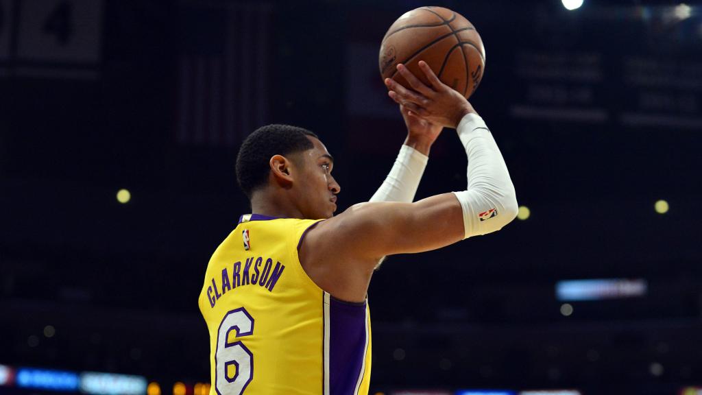 Clarkson, uno de los nuevos compañeros de James, en su etapa en los Lakers.