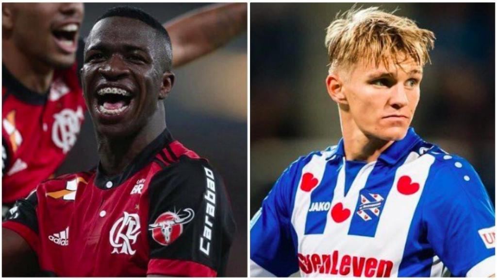 Vinicius y Odegaard