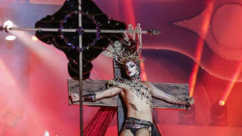 La Drag Queen Sethlas durante su polémica actuación del pasado año