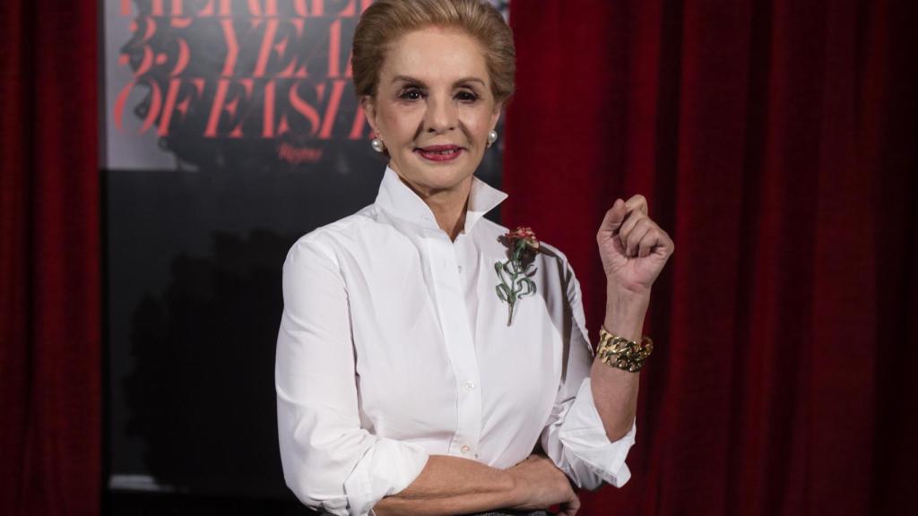 Carolina Herrera durante un evento.