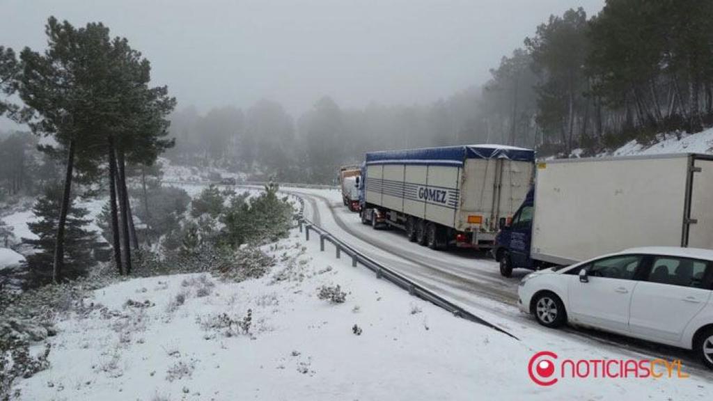 Nieve provincia de Burgos
