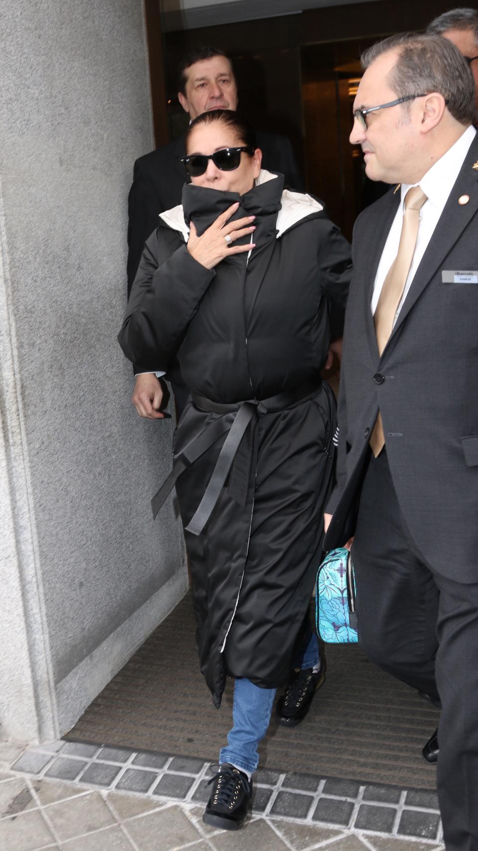 Isabel Pantoja en el aeropuerto de Jerez. Gtres.