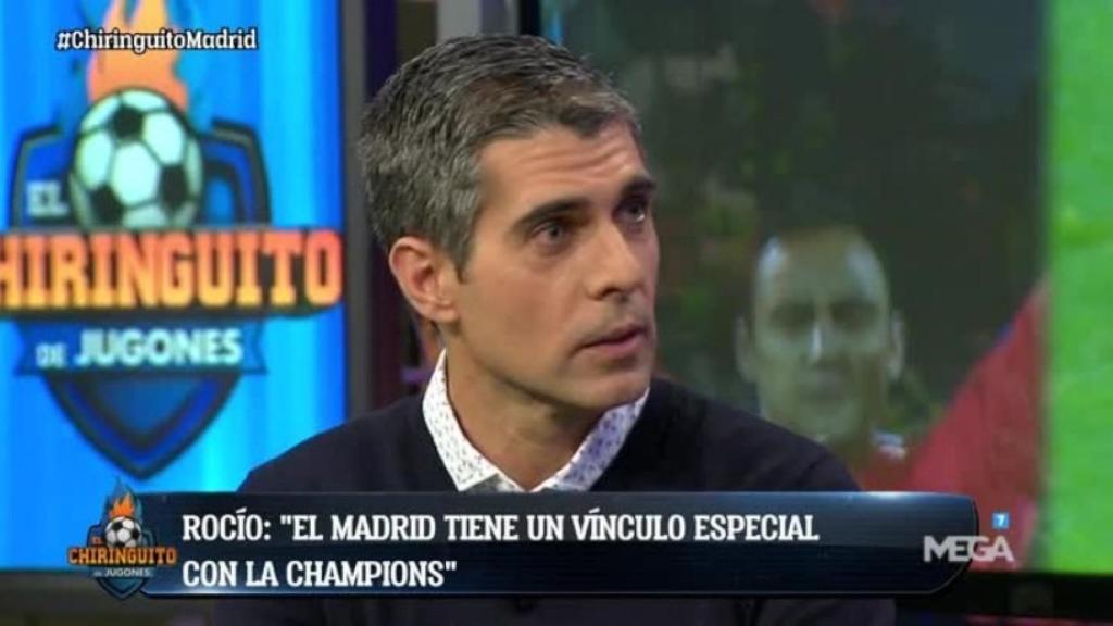 José Luis Sánchez en El Chiringuito. Foto: Twitter (@elchiringuitotv).