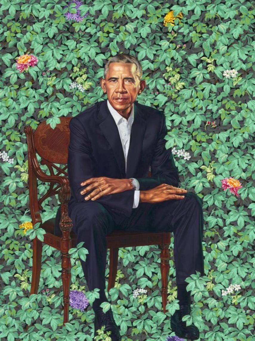 El retrato realizado por Kehinde Wiley.