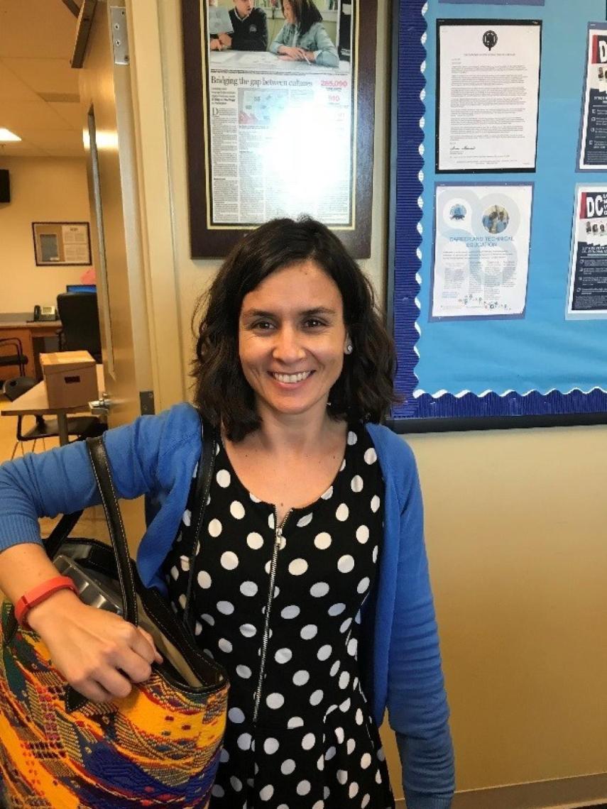 La profesora Irene Gómez.