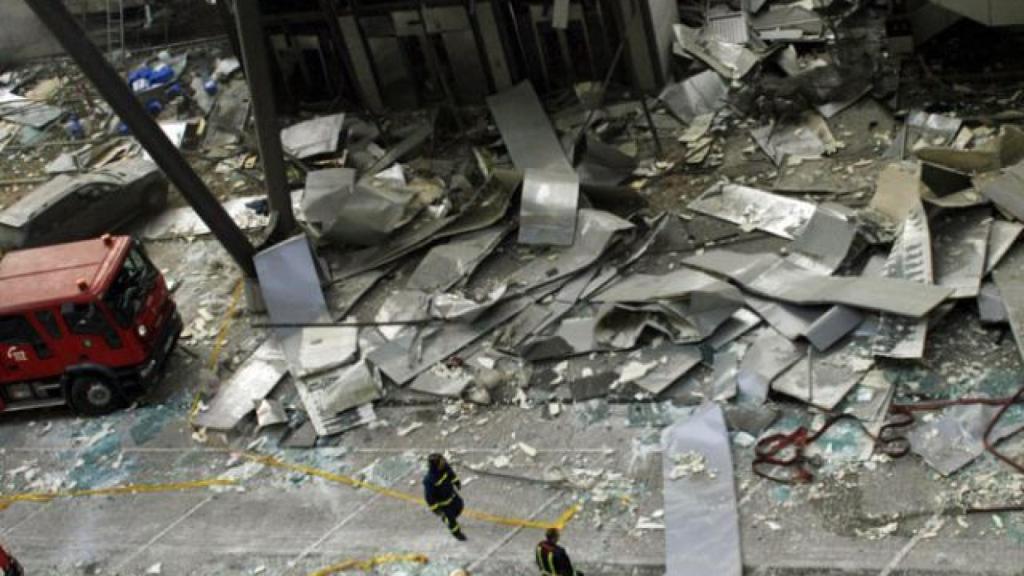 Una imagen del atentado en la T4.