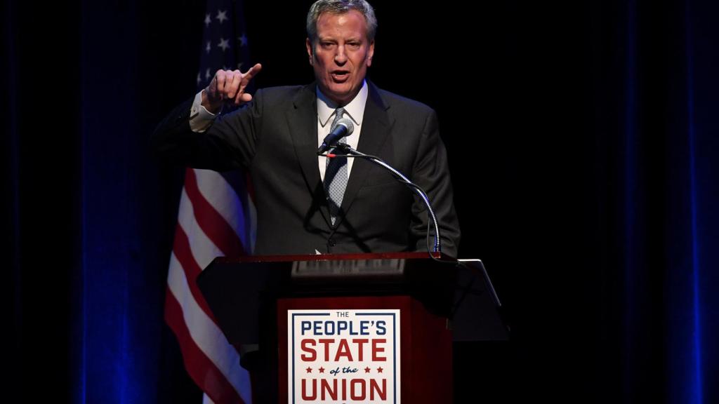 El alcalde de Nueva York, Bill de Blasio, en una imagen del pasado enero.