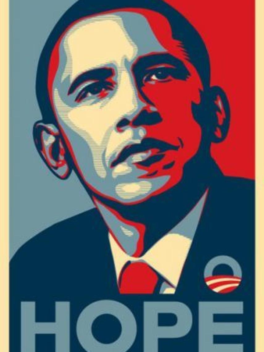El cartel de Hope, firmado en 2008 por Obey.