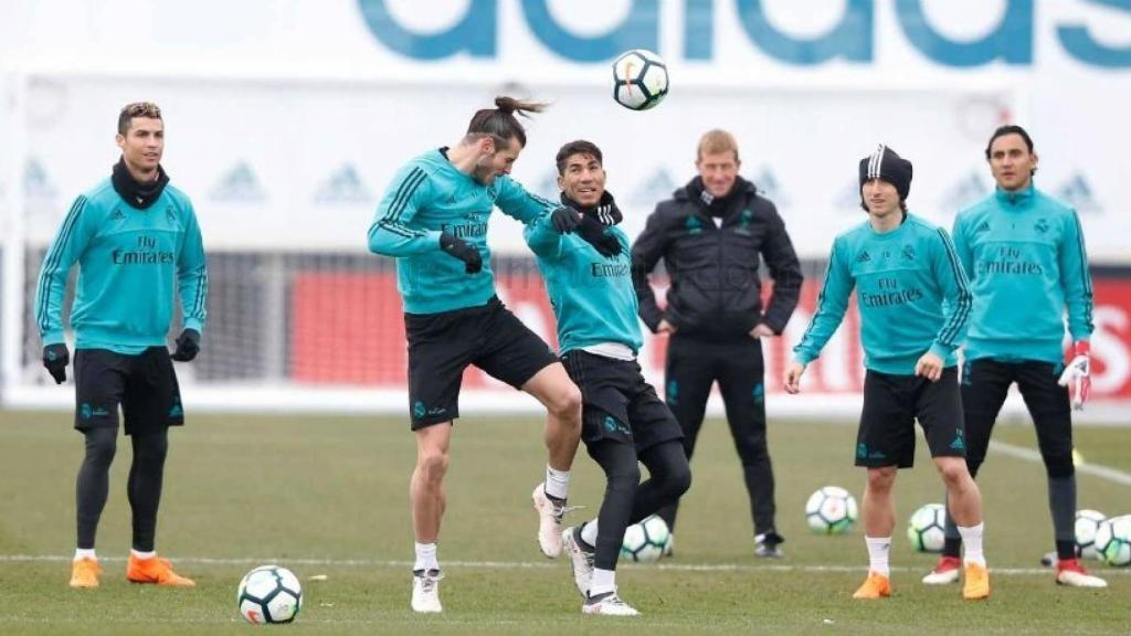 Entrenamiento del Madrid